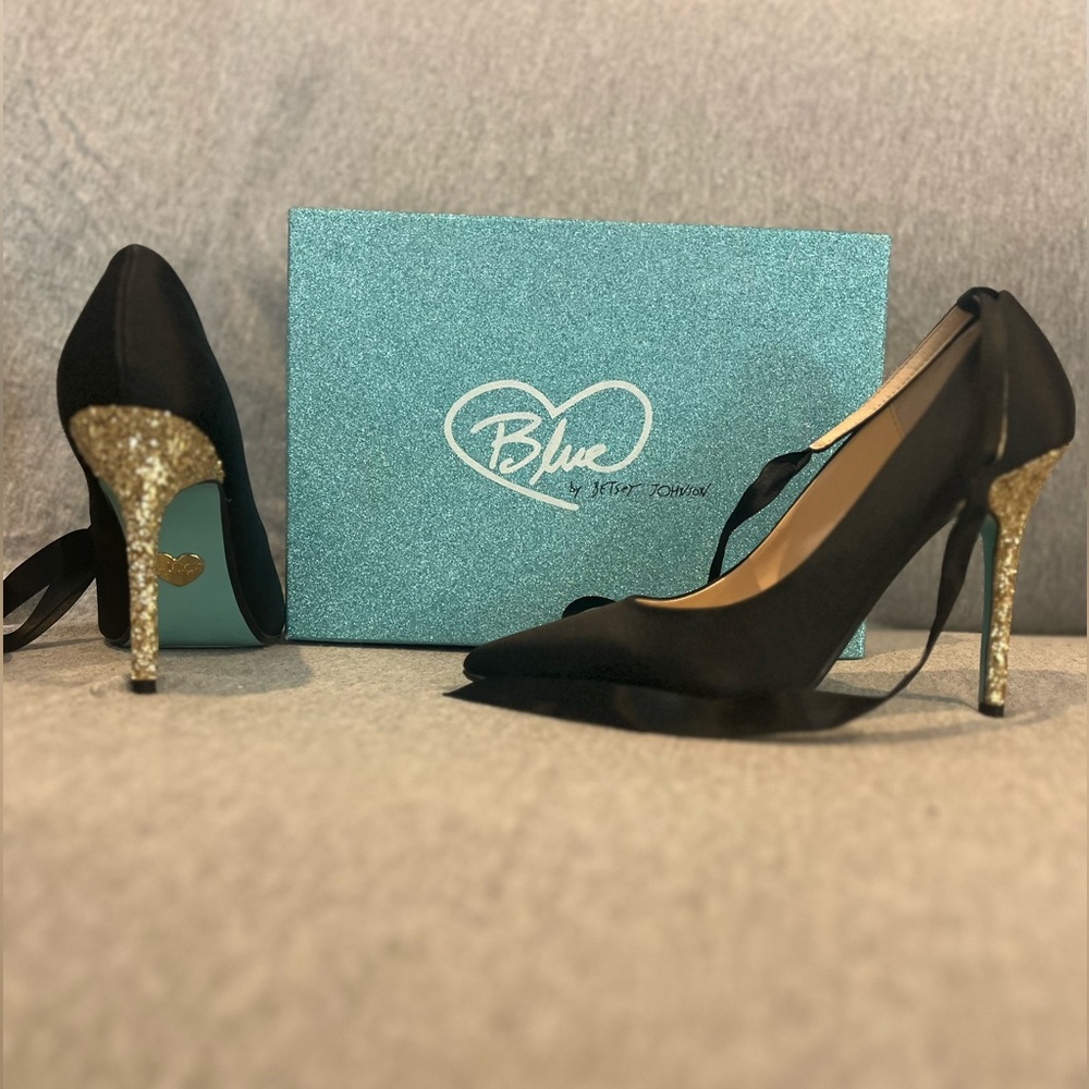Blue by Betsey Johnson - sparkle, classy heel